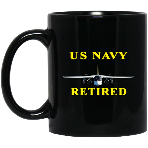 Navy Retired 2 Black Mug - 11oz