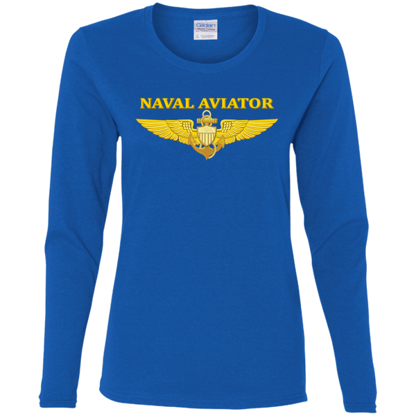 P-3C 2 Aviator Ladies' Cotton LS T-Shirt