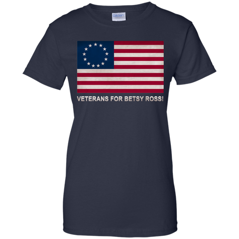 Betsy Ross Vets 2 Ladies' Cotton T-Shirt
