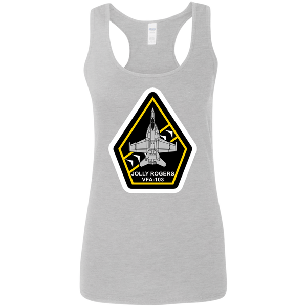 VFA 103 1 Ladies' Softstyle Racerback Tank