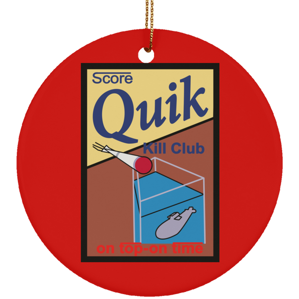 Quik Kill Club Ornament - Circle