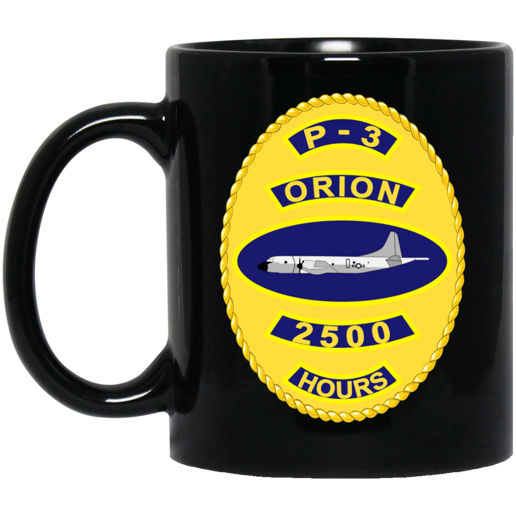 P-3 Orion 10 2500 Black Mug - 11oz