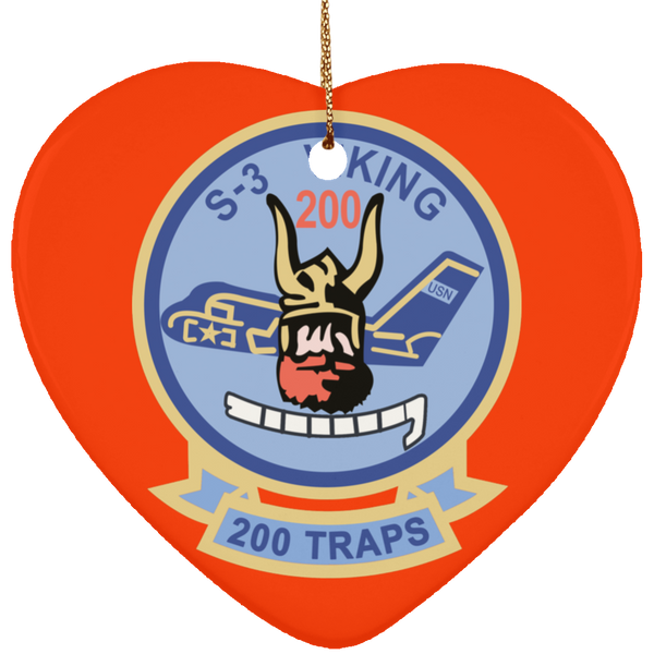 S-3 Viking 4 Ornament - Heart