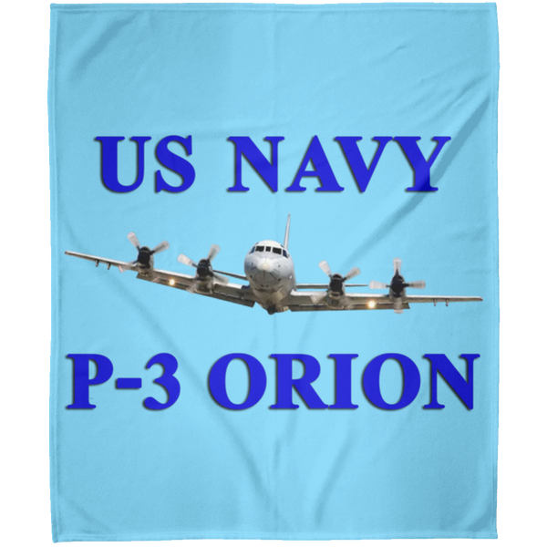 US Navy P-3 1 Blanket - Arctic Fleece Blanket 50x60