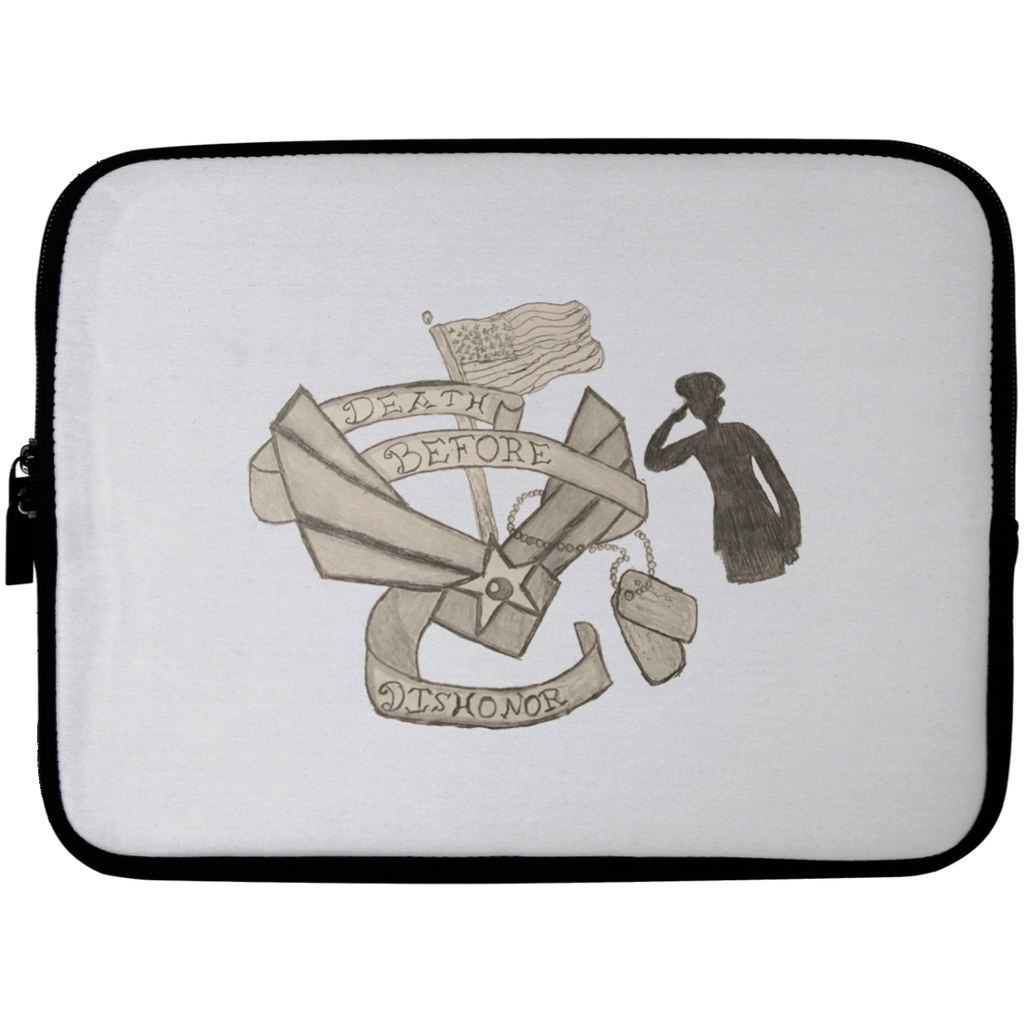 Death Before Dishonor Laptop Sleeve - 10 inch