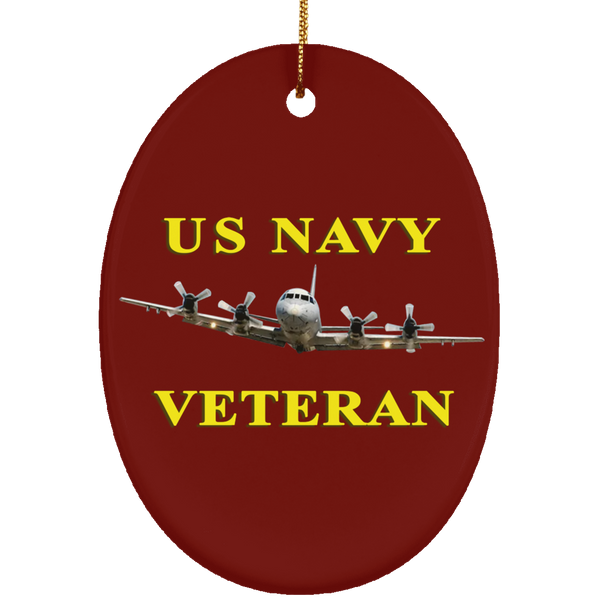 Navy Vet 2 Ornament - Oval