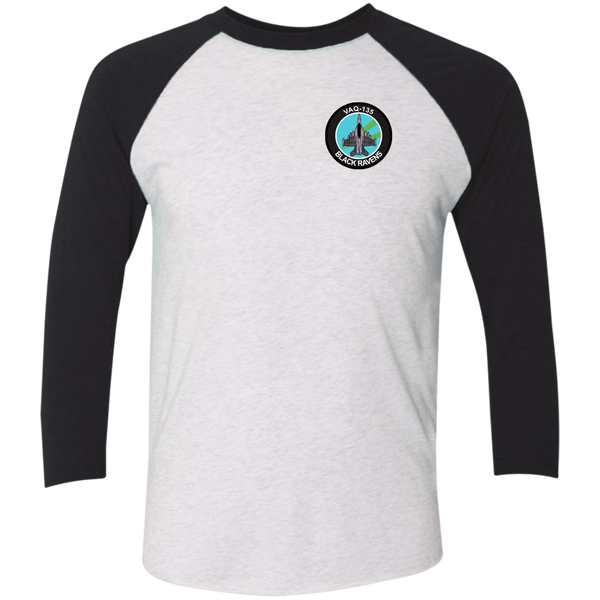 VAQ 135 5c Baseball Raglan T-Shirt