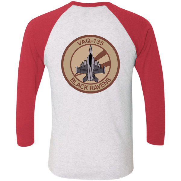 VAQ 135 6c Baseball Raglan T-Shirt