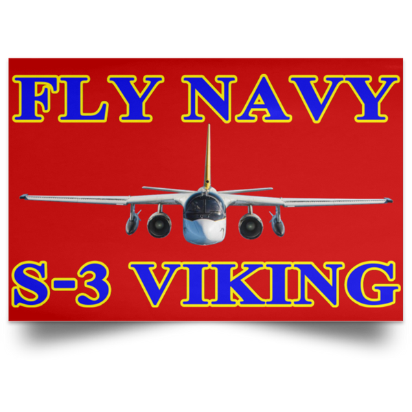 Fly Navy S-3 1 Poster – Landscape