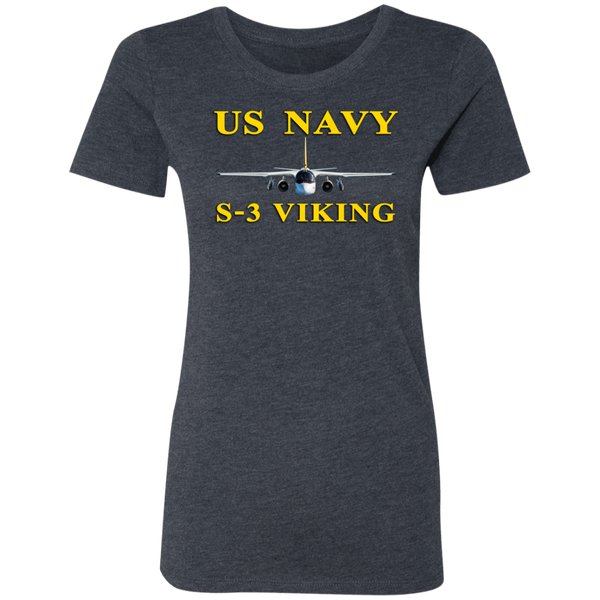 US Navy S-3 3 Ladies' Triblend T-Shirt