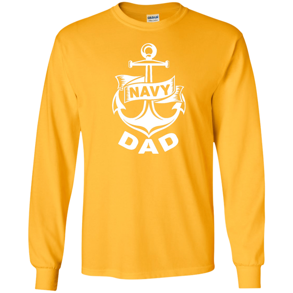 Navy Dad 1 LS Ultra Cotton Tshirt