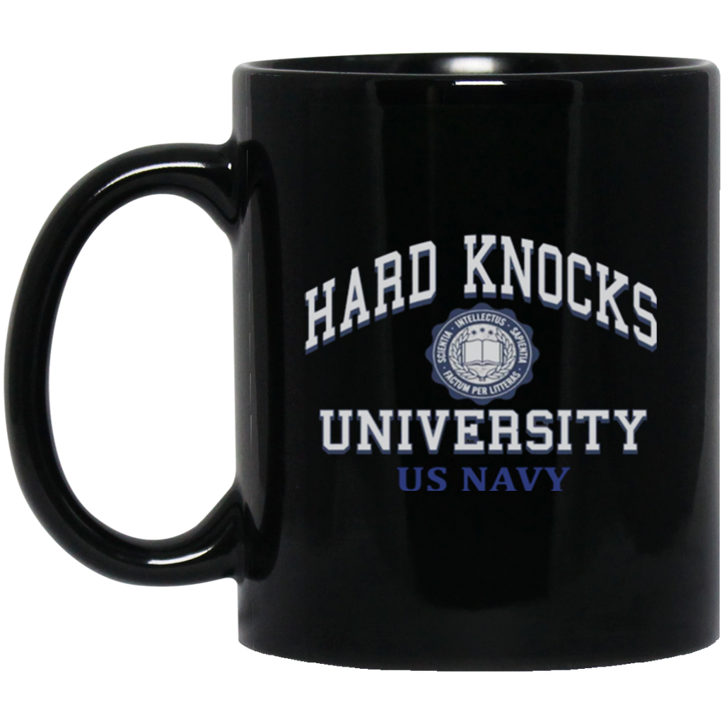 Hard Knocks U Black Mug - 11oz