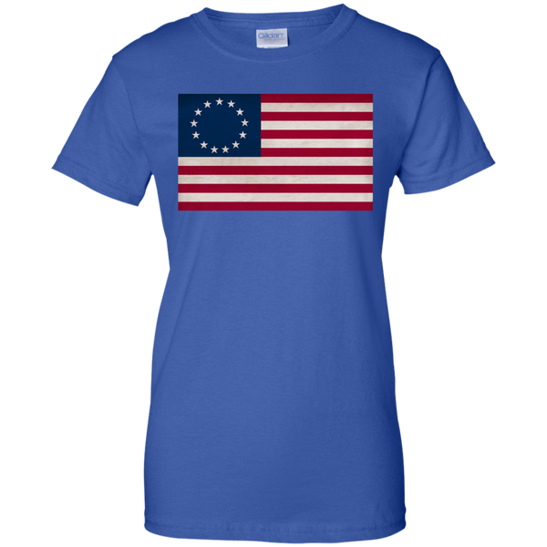 Betsy Ross Flag Ladies' Cotton T-Shirt