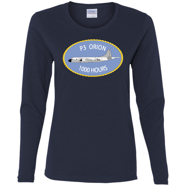 P-3 Orion 9 1000 Ladies' Cotton LS T-Shirt