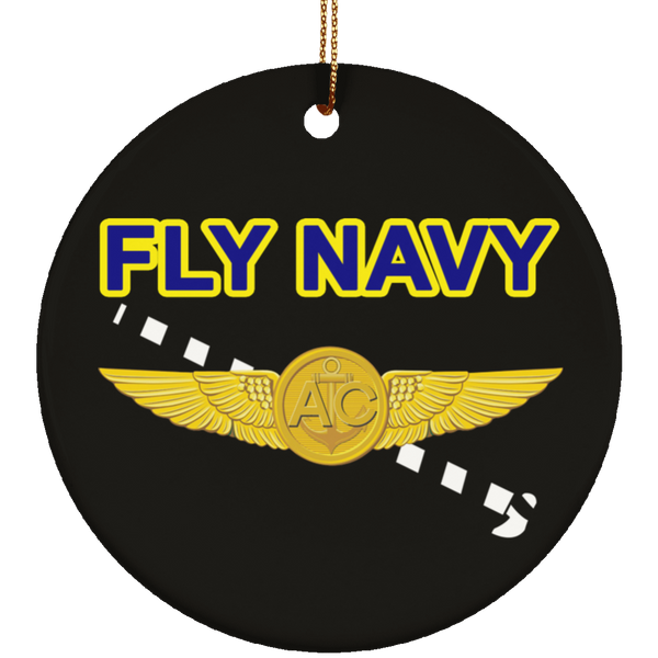 Fly Navy Tailhook 2 Ornament - Circle