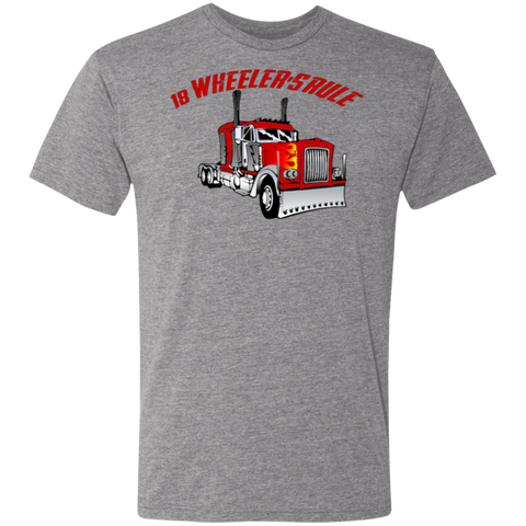 Trucker 18 Wheeler 1 Triblend T-Shirt