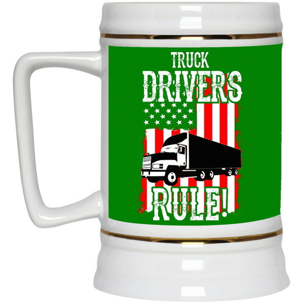 Truck Drivers Rule Beer Stein - 22 oz
