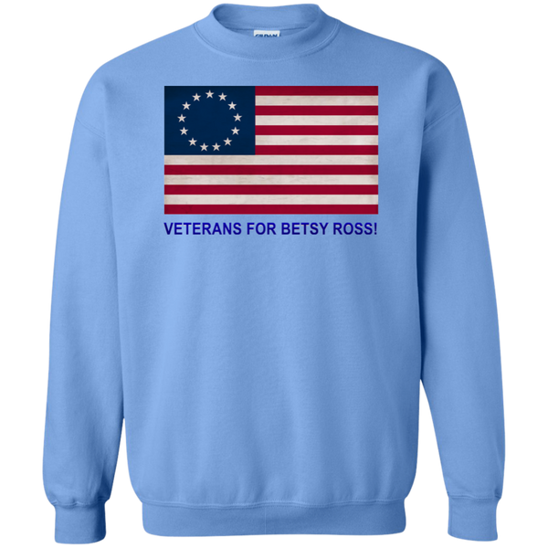 Betsy Ross Vets 1 Crewneck Pullover Sweatshirt