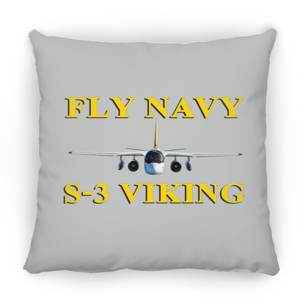 Fly Navy S-3 3 Pillow - Square - 16x16