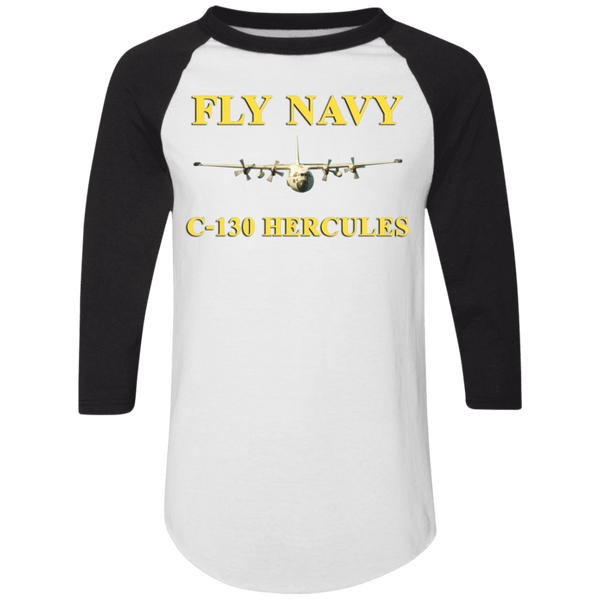 Fly Navy C-130 3 Colorblock Raglan Jersey