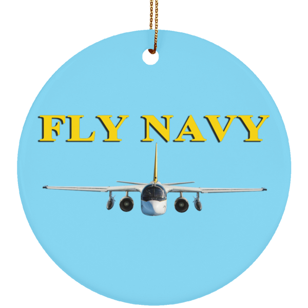 Fly Navy S-3 4 Ornament – Circle