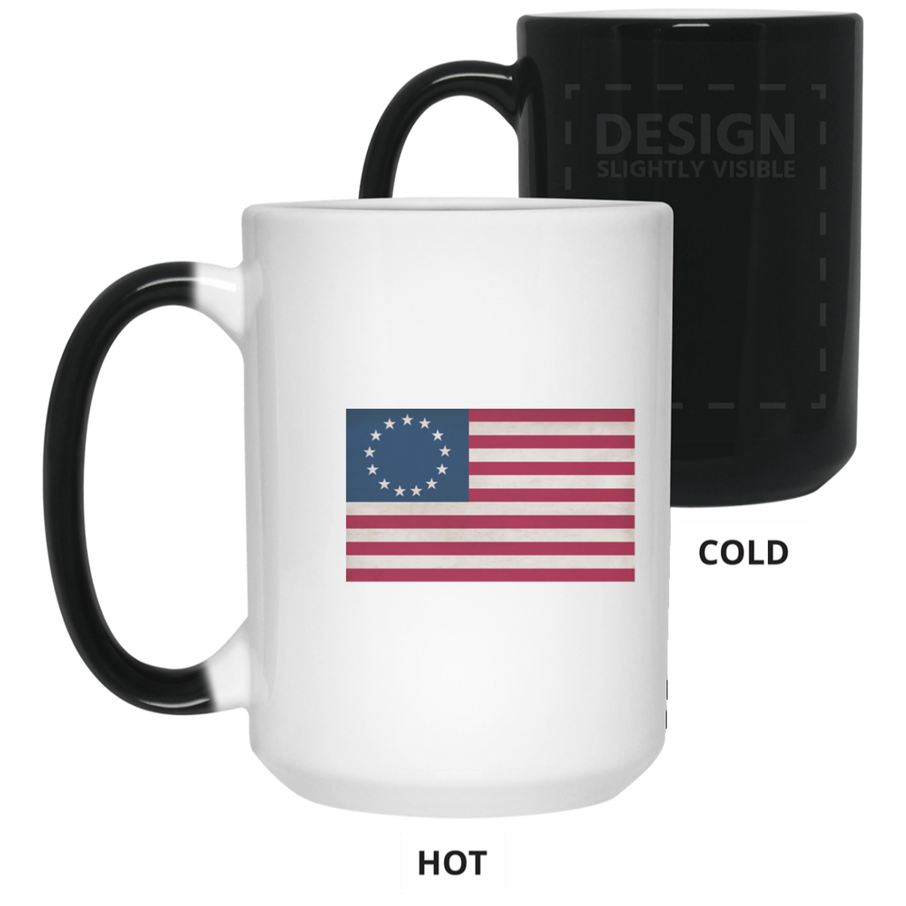 Betsy Ross Flag Color Changing Mug - 15oz