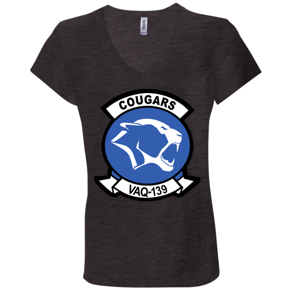 VAQ 139 7 Ladies Jersey V-Neck T-Shirt