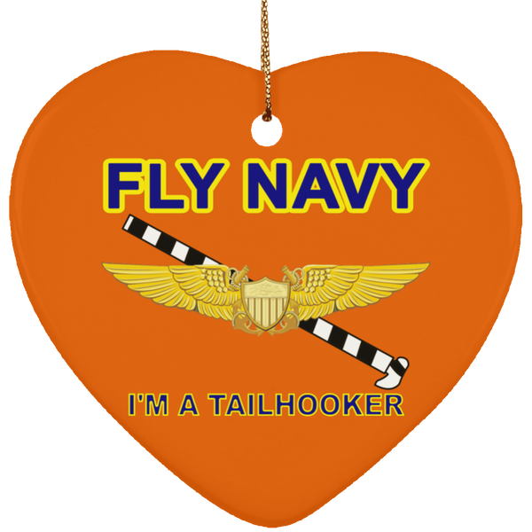 Fly Navy Tailhooker 3 Ornament - Heart