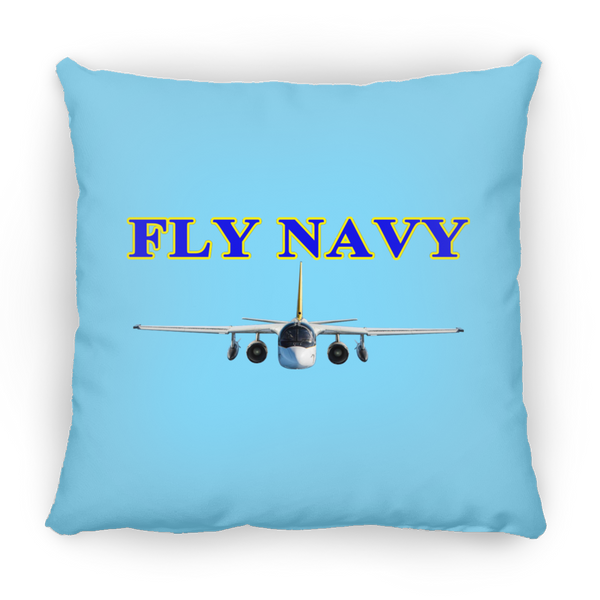 Fly Navy S-3 2 Pillow - Square - 14x14