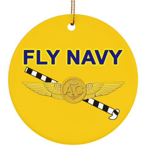 Fly Navy Tailhook 2 Ornament - Circle