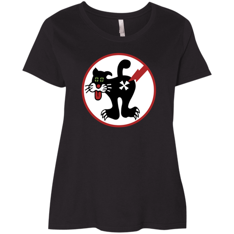 Duty Cat 1 Ladies' Curvy T-Shirt