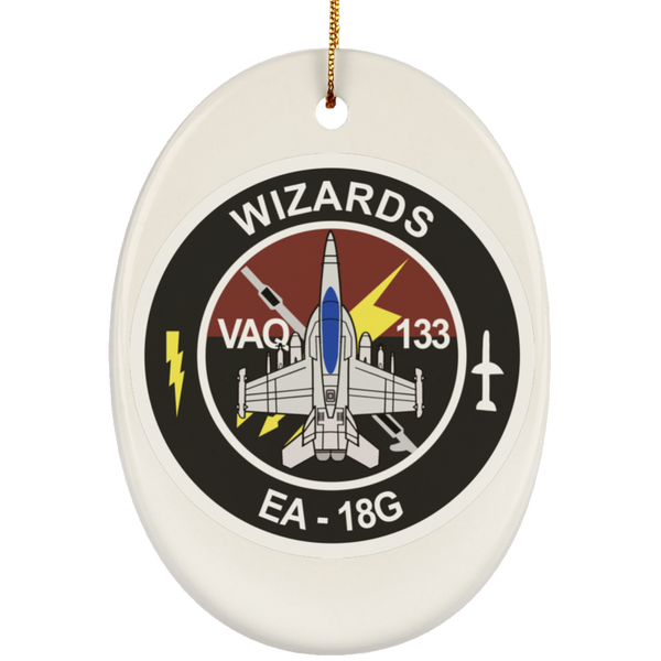 VAQ 133 6 Ornament Ceramic - Oval