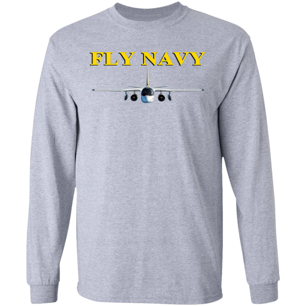 Fly Navy S-3 4 LS Ultra Cotton T-Shirt