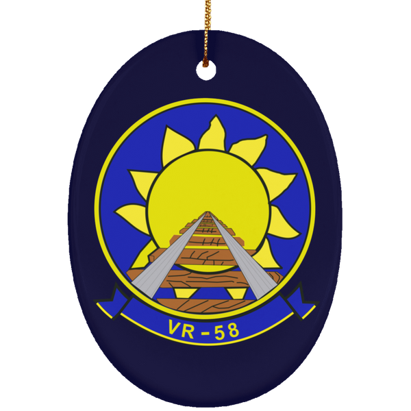 VR 58 2 Ornament Ceramic - Oval