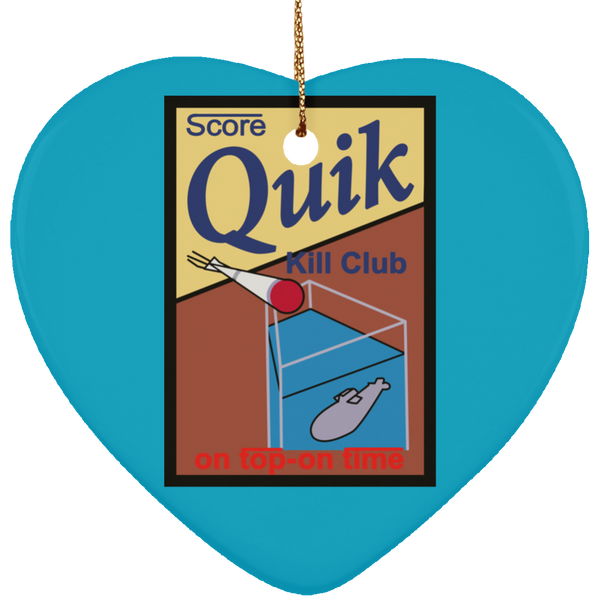 Quik Kill Club Ornament - Heart