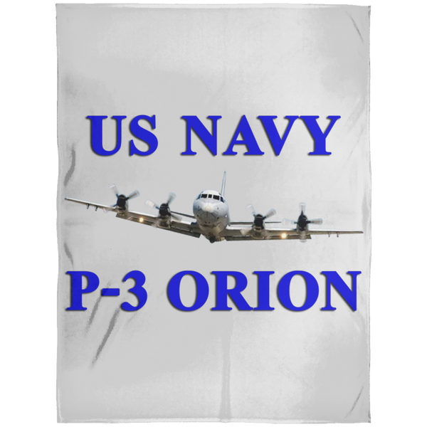 US Navy P-3 1 Blanket - Arctic Fleece Blanket 60x80