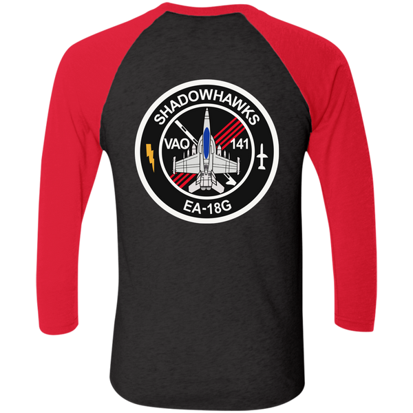 VAQ 141 6c Baseball Raglan T-Shirt