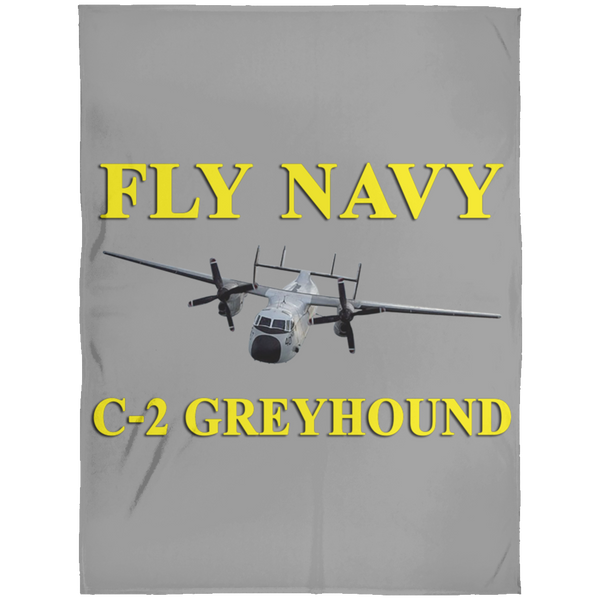 Fly Navy C-2 3 Blanket - Arctic Fleece Blanket 60x80