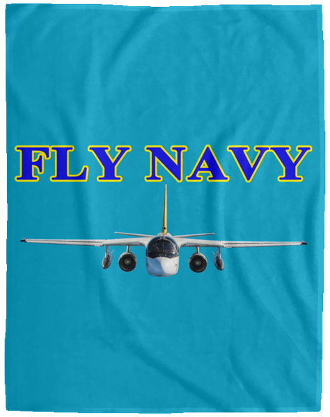 Fly Navy S-3 2 Blanket - Velveteen Micro Fleece Extra Large