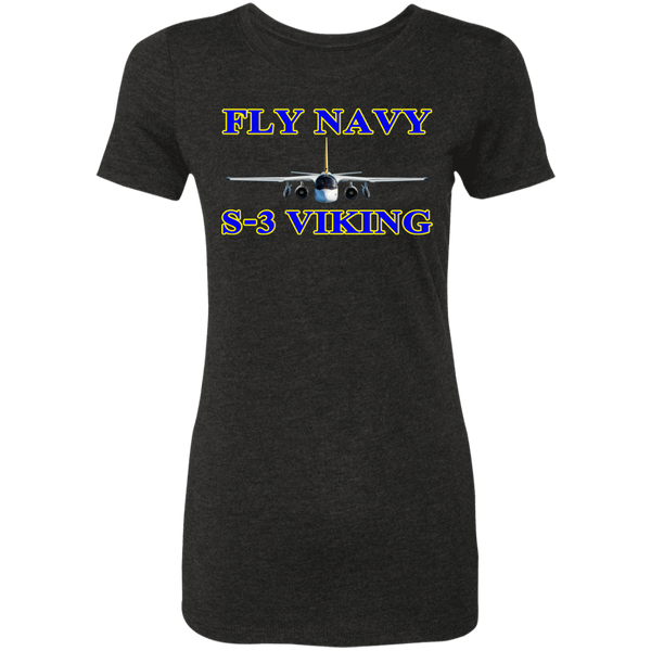 Fly Navy S-3 1 Ladies' Triblend T-Shirt