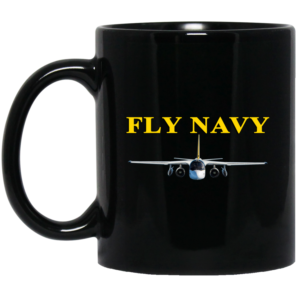 Fly Navy S-3 4 Black Mug - 11oz