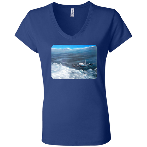 Eye To Eye With Irma 2 Ladies' Jersey V-Neck T-Shirt