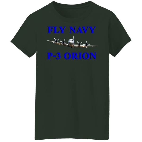 Fly Navy P-3 1 Ladies' Cotton T-Shirt