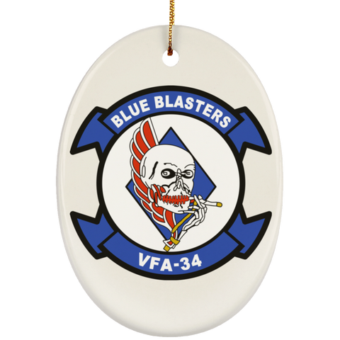 VFA 34 2 Ornament Ceramic - Oval