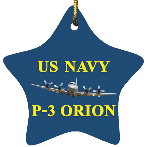 US Navy P-3 3 Ornament Ceramic - Star