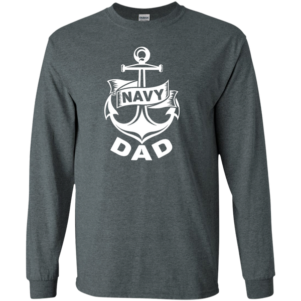 Navy Dad 1 LS Ultra Cotton Tshirt
