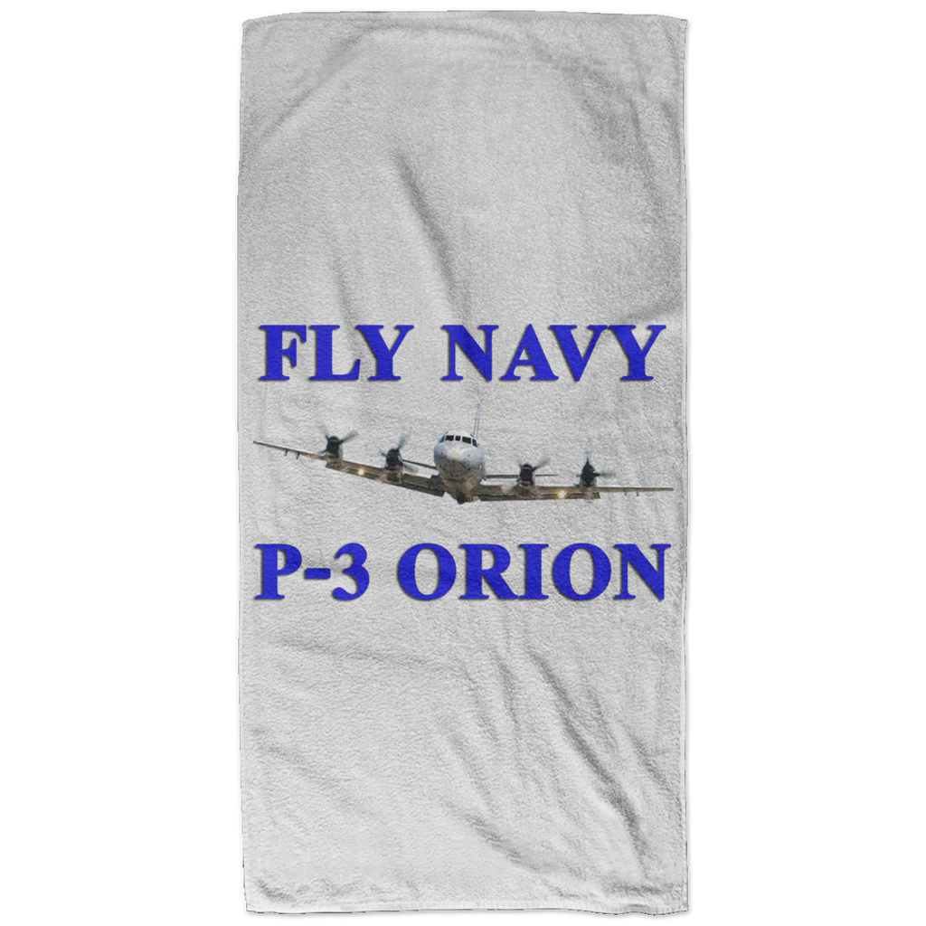 Fly Navy P-3 1 Bath Towel - 32x64