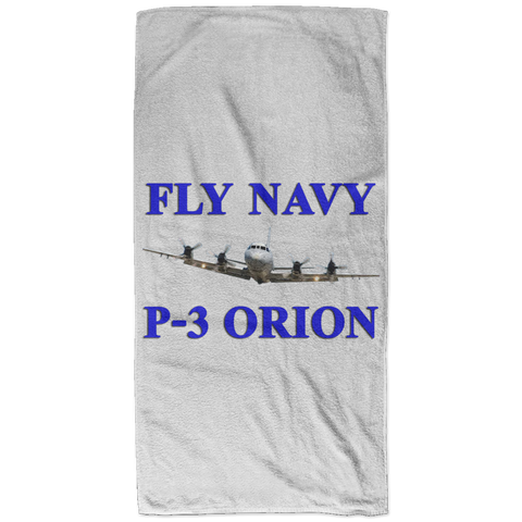 Fly Navy P-3 1 Bath Towel - 32x64