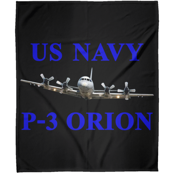 US Navy P-3 1 Blanket - Arctic Fleece Blanket 50x60