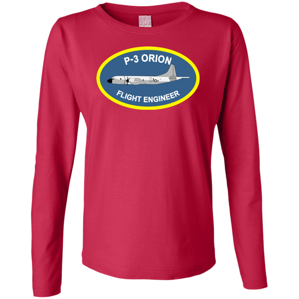 P-3 Orion 4 FE Ladies' LS Cotton T-Shirt